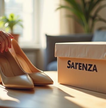 Sarenza : vrai ou faux ? Enquête sur la qualité des articles vendus Chaussures élégantes avec box Sarenza dans un salon lumineux