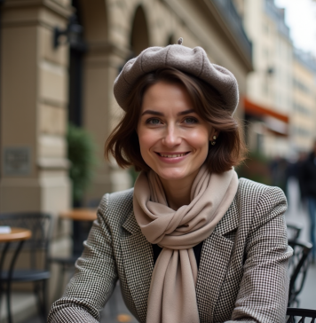 Chapeaux pour femmes aux cheveux courts : les astuces et conseils tendance Femme élégante en beret et blazer à Paris en automne